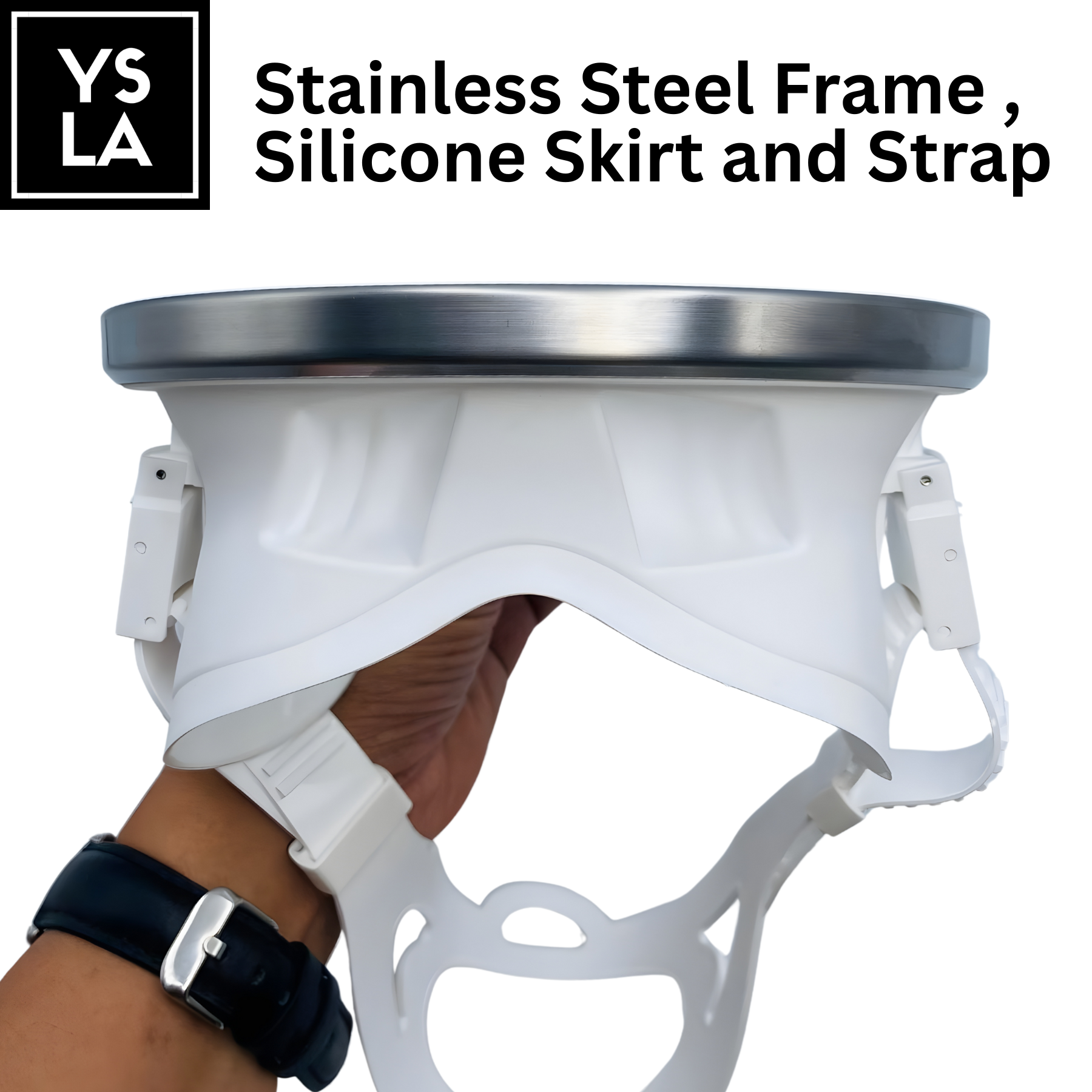 Glowval Diving Oval Mask for Freediving Medium Volume Mask Set with Snorkel