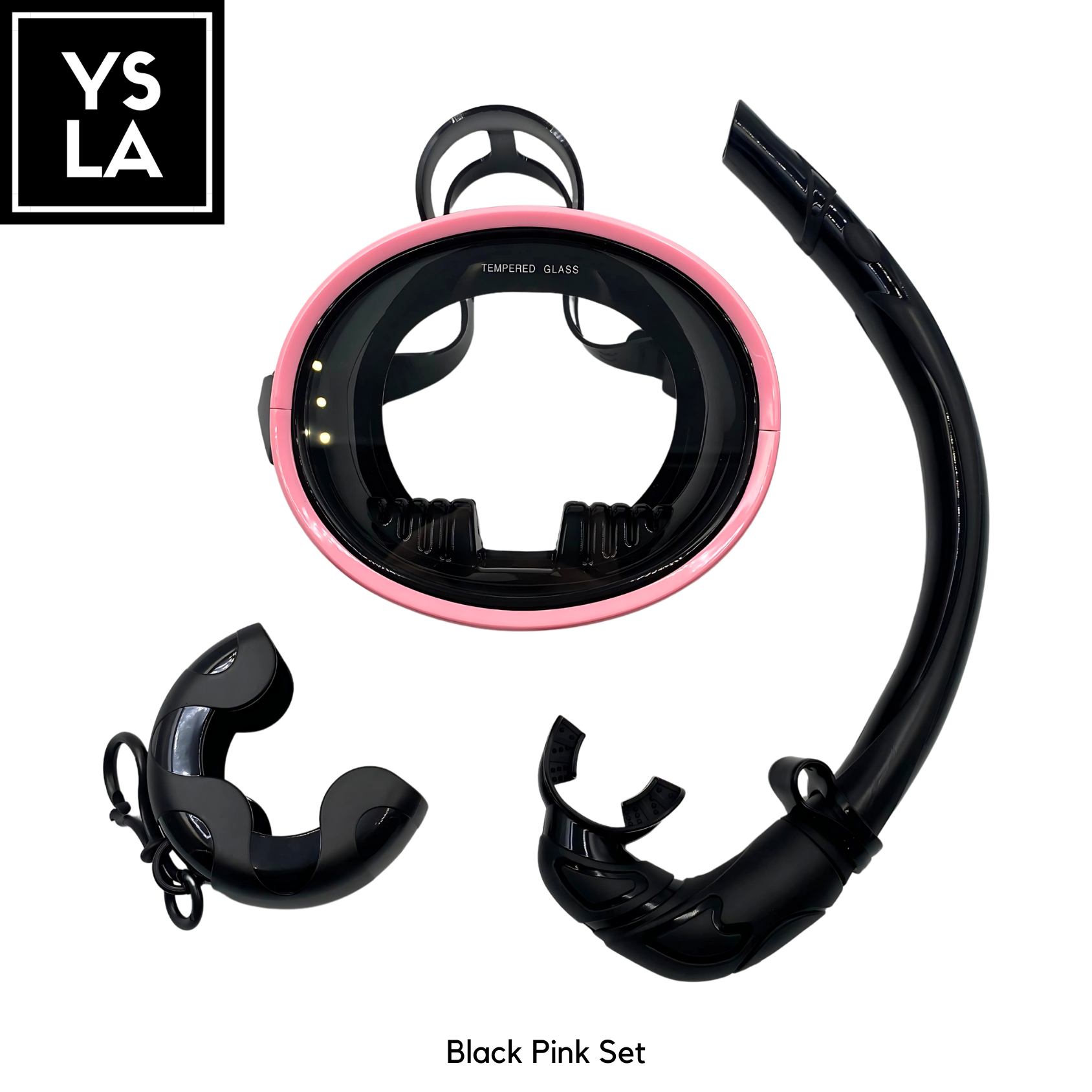 Ysla Tamago Oval Spearfishing Freediving Medium Volume Mask Set