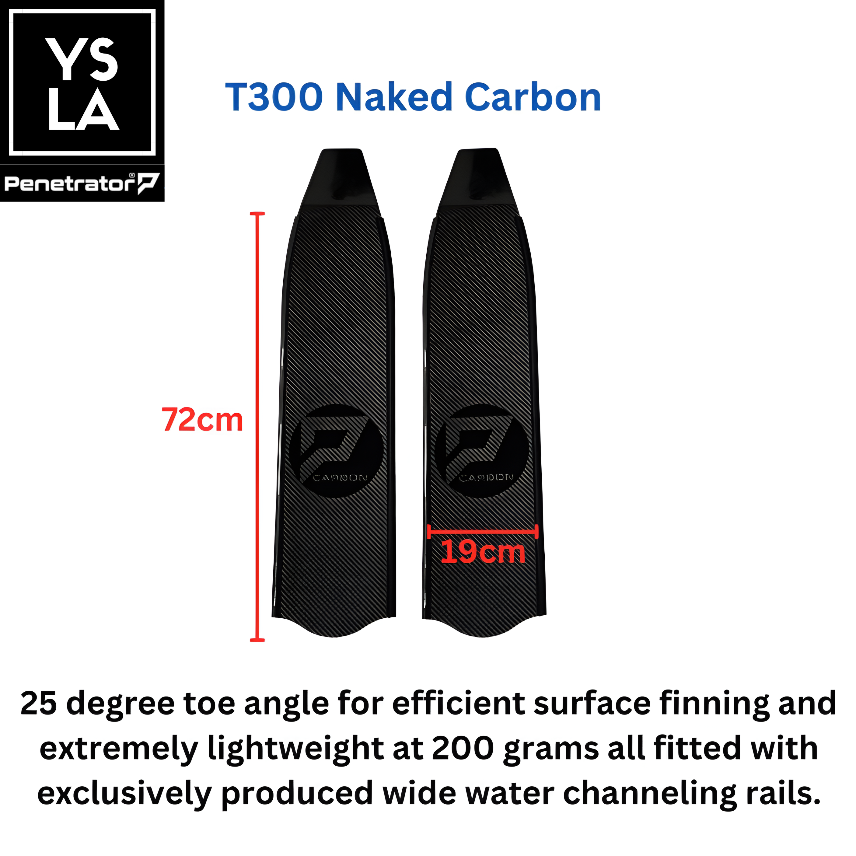 86cm Penetrator Long Fin Blades only