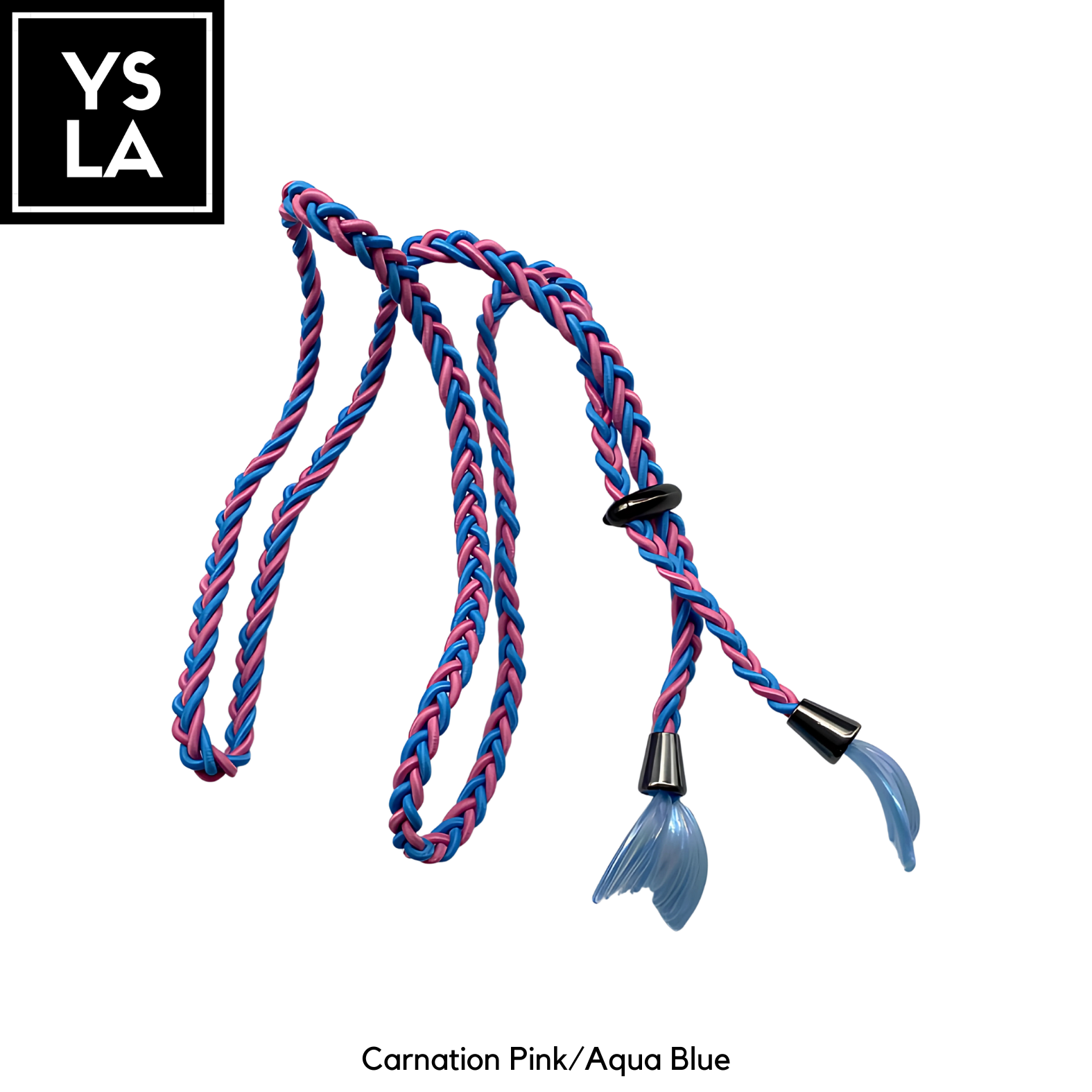 Braided Dual-Color Custom Diving Mask Strap with Mermaid Tail