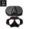 Solid Color Aluminum Frame Tempered Glass Freedive Mask only with Eva Box