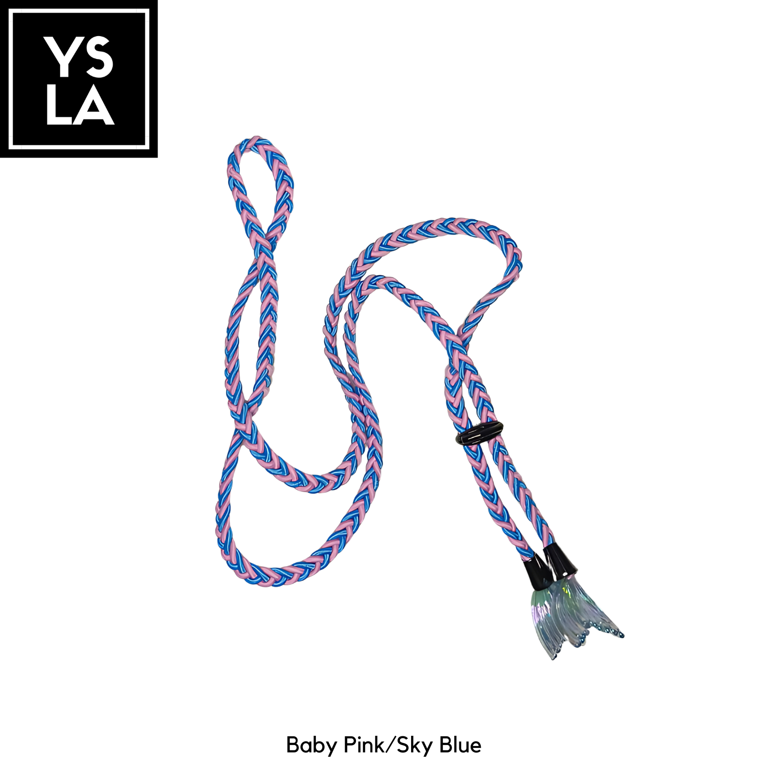 Braided Dual-Color Custom Diving Mask Strap with Mermaid Tail