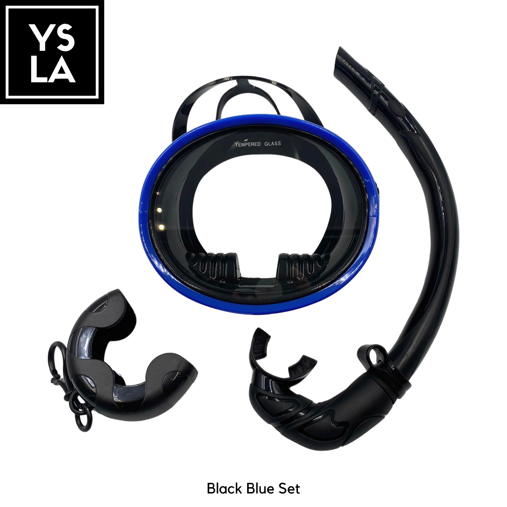 Ysla Tamago Oval Spearfishing Freediving Medium Volume Mask Set