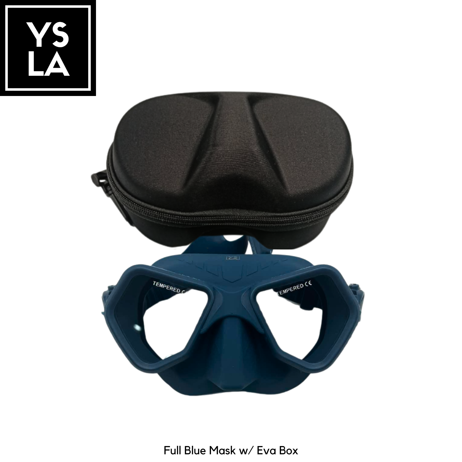 Wolf 65cc Ultra Low Volume Mask Tempered Glass Freedive Mask with Eva Box