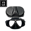Solid Color Aluminum Frame Tempered Glass Freedive Mask only with Eva Box