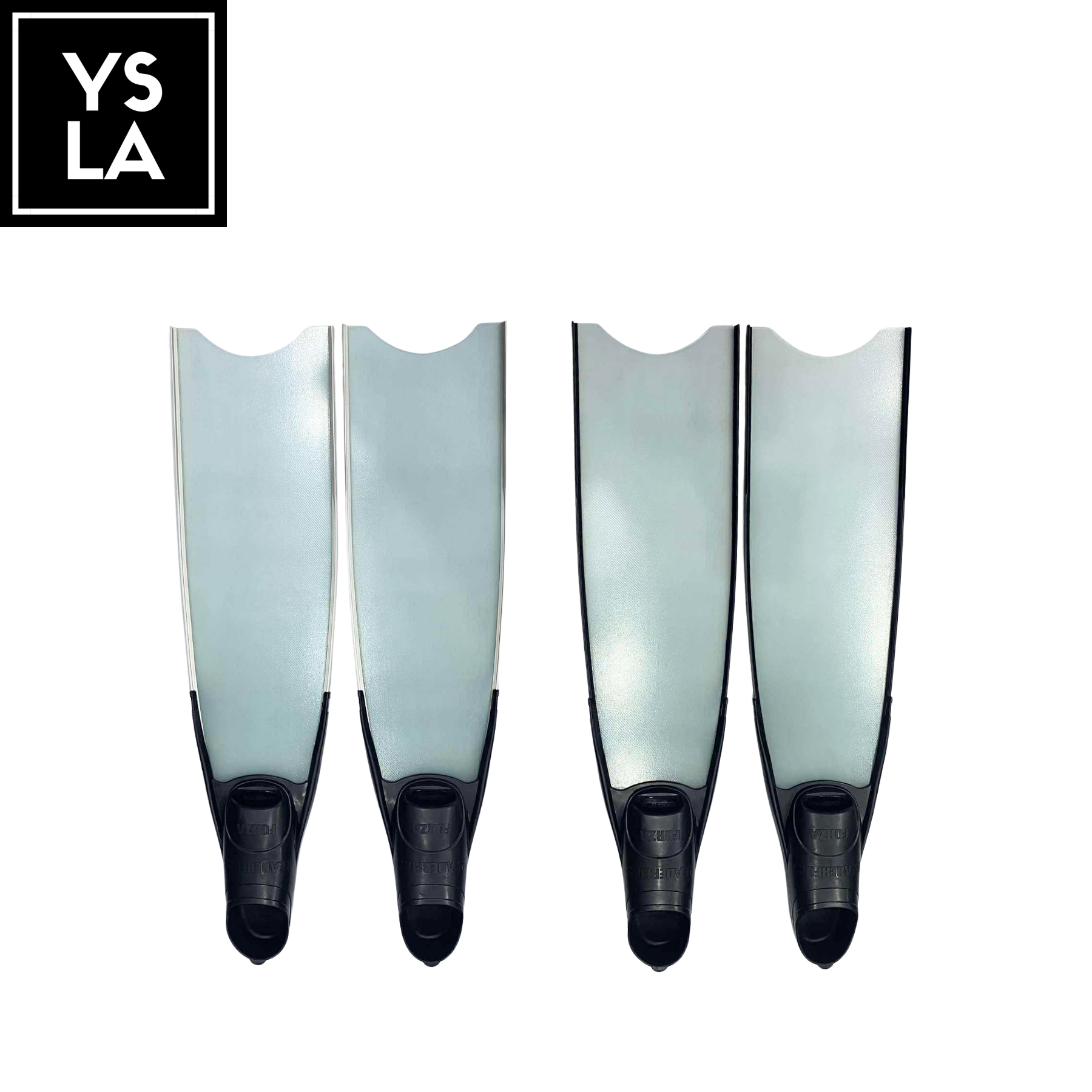70cm Fiber Glass Long Blade Leaderfins with White and Black Foot Pockets