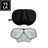 Translucent Aluminum Frame Tempered Glass Low Volume Freediving Mask with Eva Box