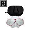 Translucent Aluminum Frame Tempered Glass Low Volume Freediving Mask with Eva Box