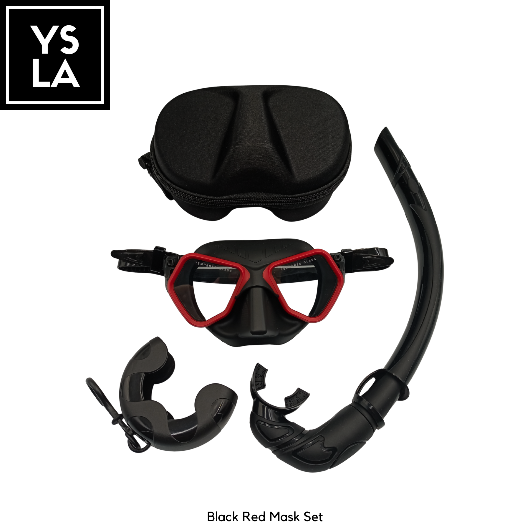 Wolf 65cc Ultra Low Volume Mask Tempered Glass Freedive Mask Set