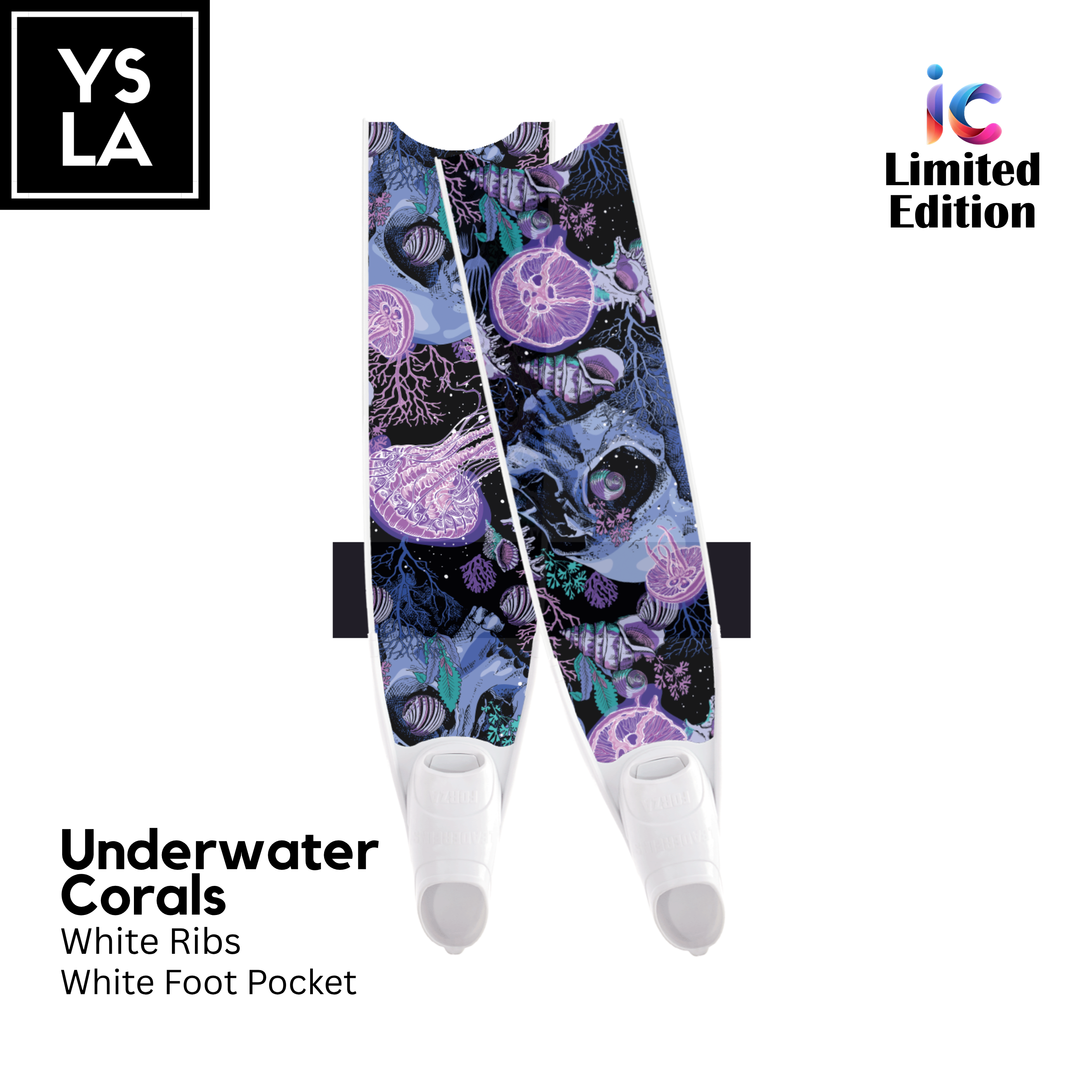 Leaderfins Fiberglass Long Fins with Forza Foot Pocket
