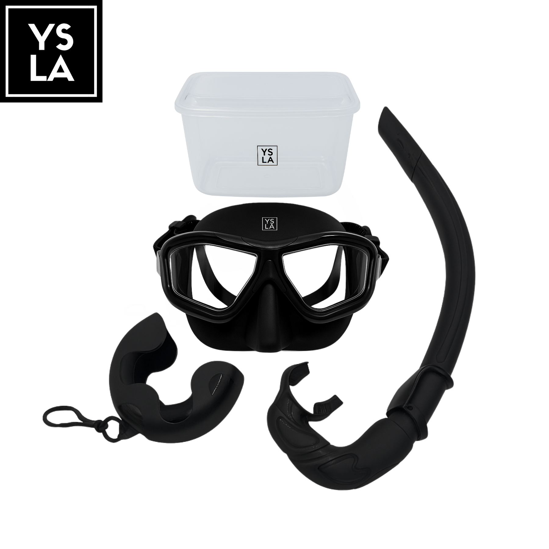 Wave Polycarbonate Lens Anti-Fog Low Volume Silicone Diving Mask Set