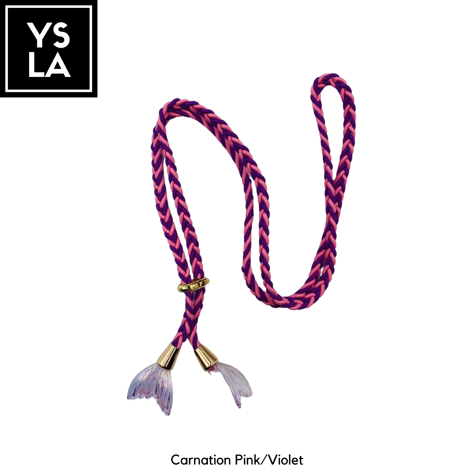 Braided Dual-Color Custom Diving Mask Strap with Mermaid Tail