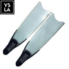 70cm Fiber Glass Long Blade Leaderfins with White and Black Foot Pockets
