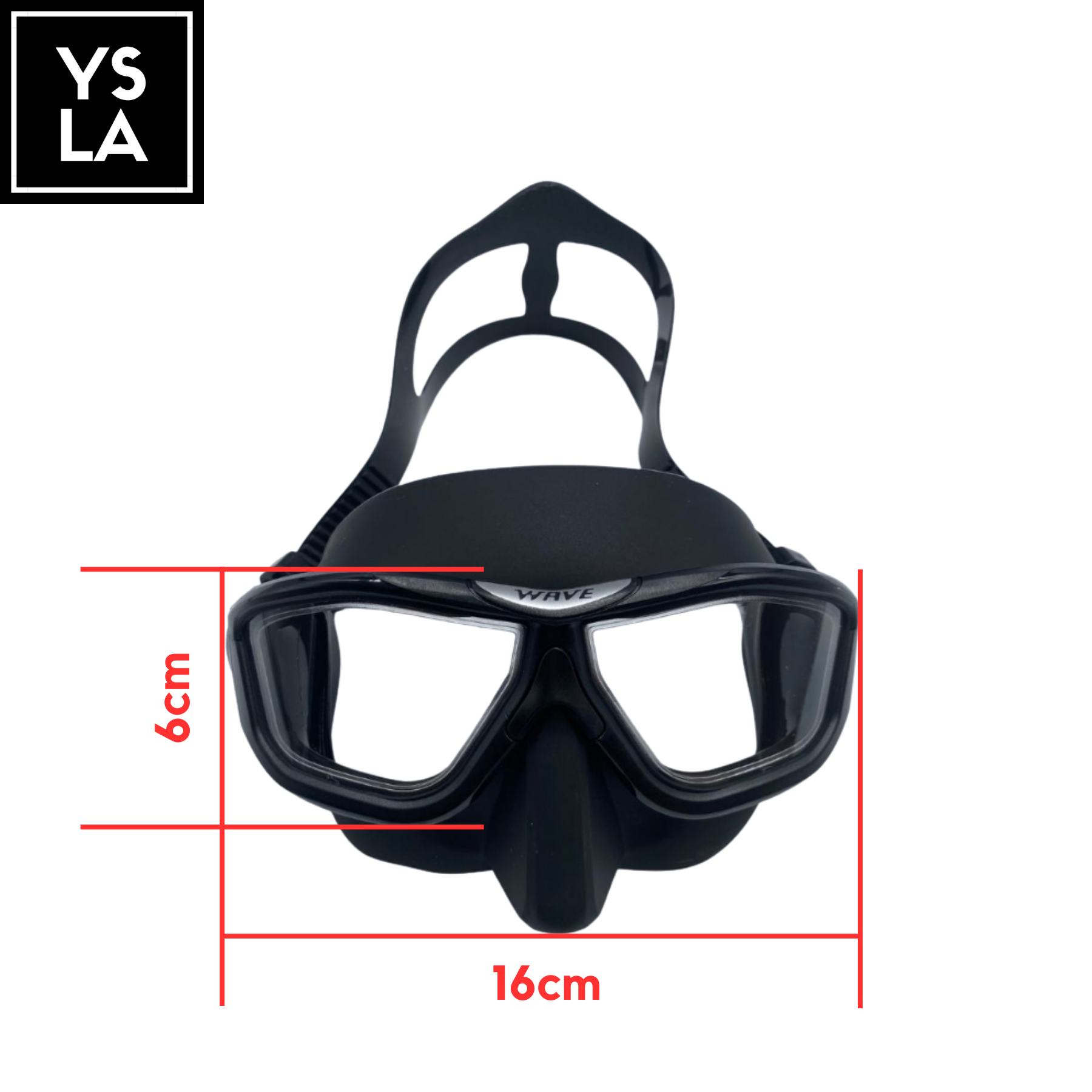 Wave Polycarbonate Lens Anti-Fog Low Volume Silicone Diving Mask Set