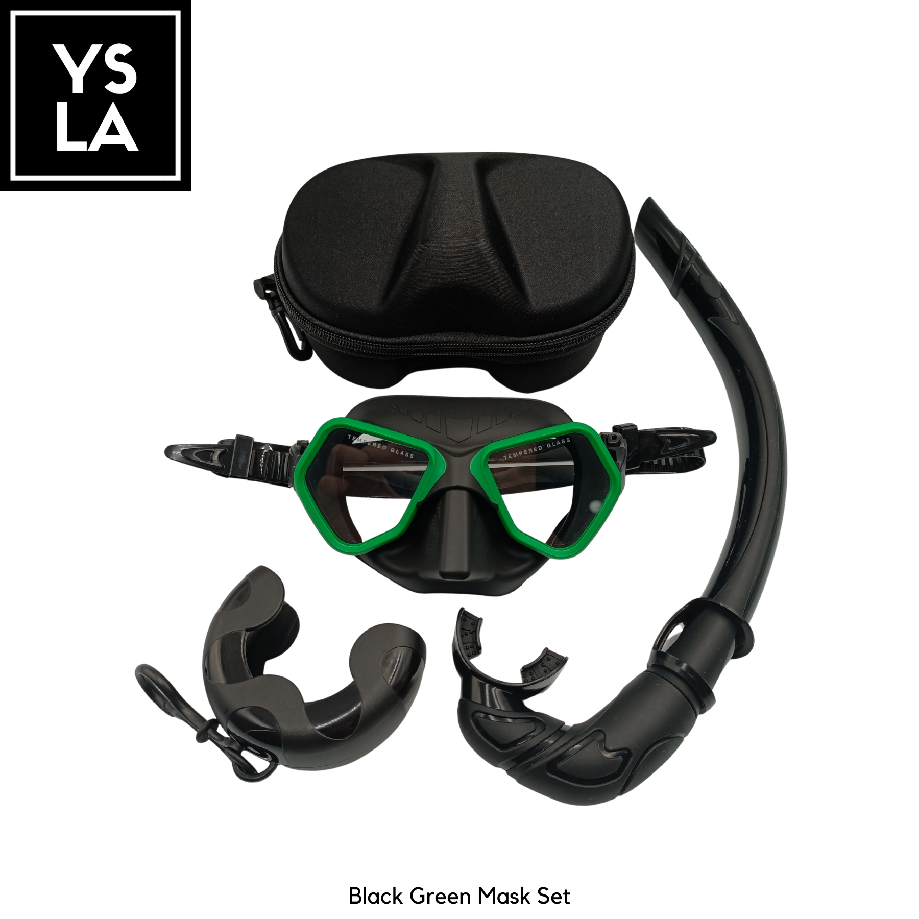 Wolf 65cc Ultra Low Volume Mask Tempered Glass Freedive Mask Set