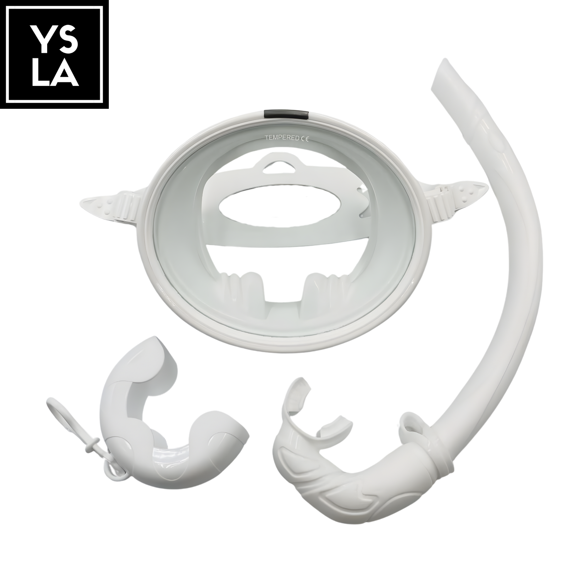 Glowval Diving Oval Mask for Freediving Medium Volume Mask Set with Snorkel