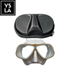 Solid Color Aluminum Frame Tempered Glass Freedive Mask only with Eva Box