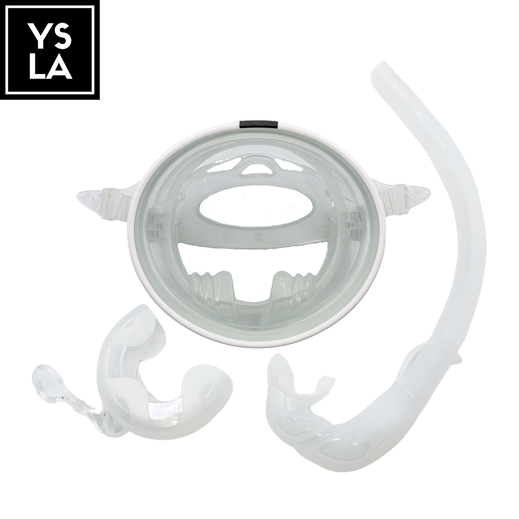 Glowval Diving Oval Mask for Freediving Medium Volume Mask Set with Snorkel