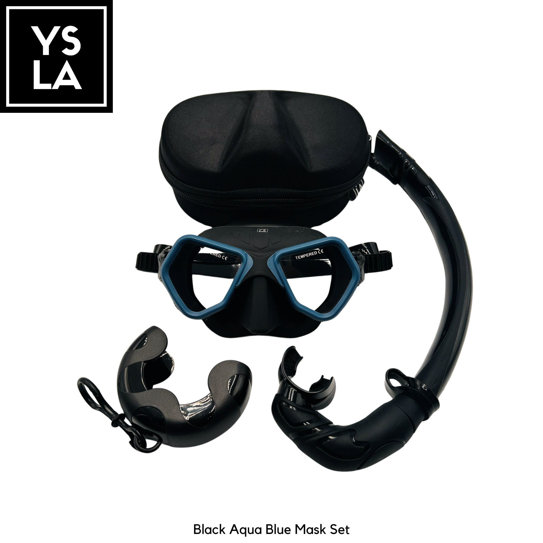 Wolf 65cc Ultra Low Volume Mask Tempered Glass Freedive Mask Set