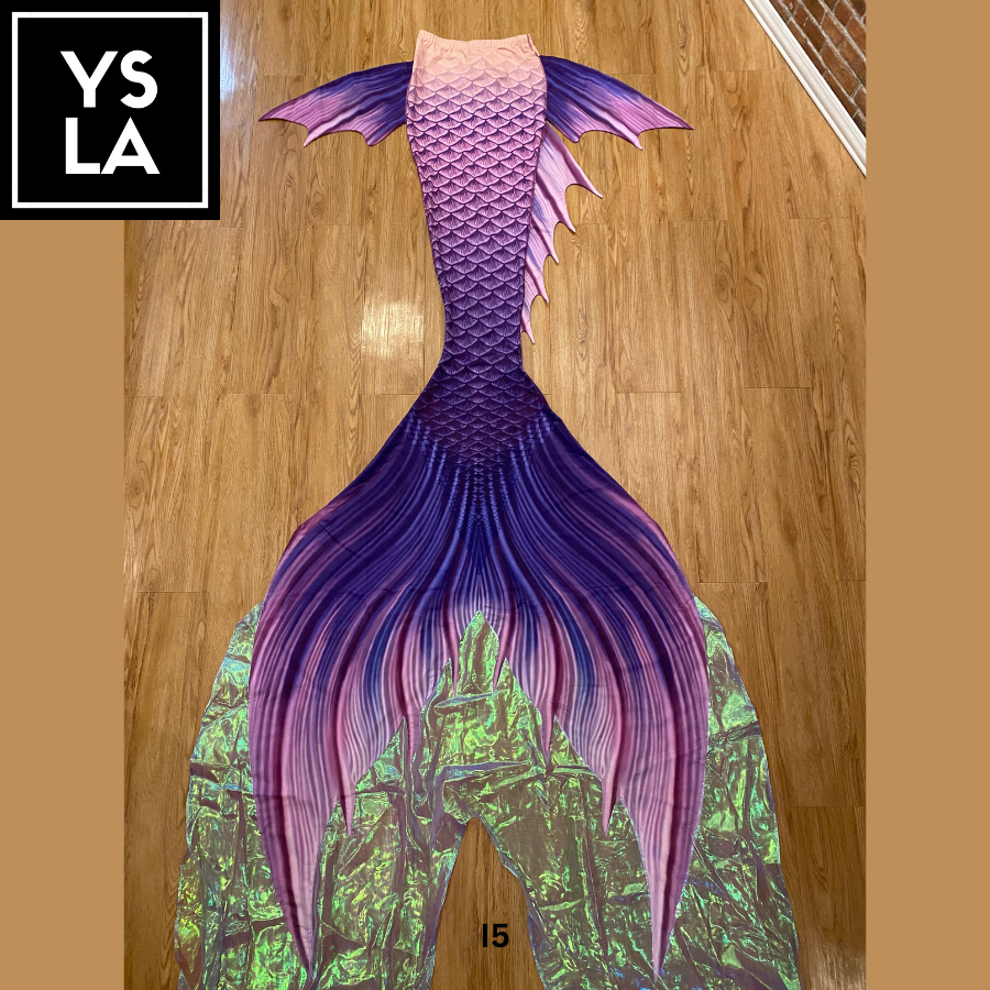 Adult Swimming Beachwear Mermaid Skin Tail with Bra Top