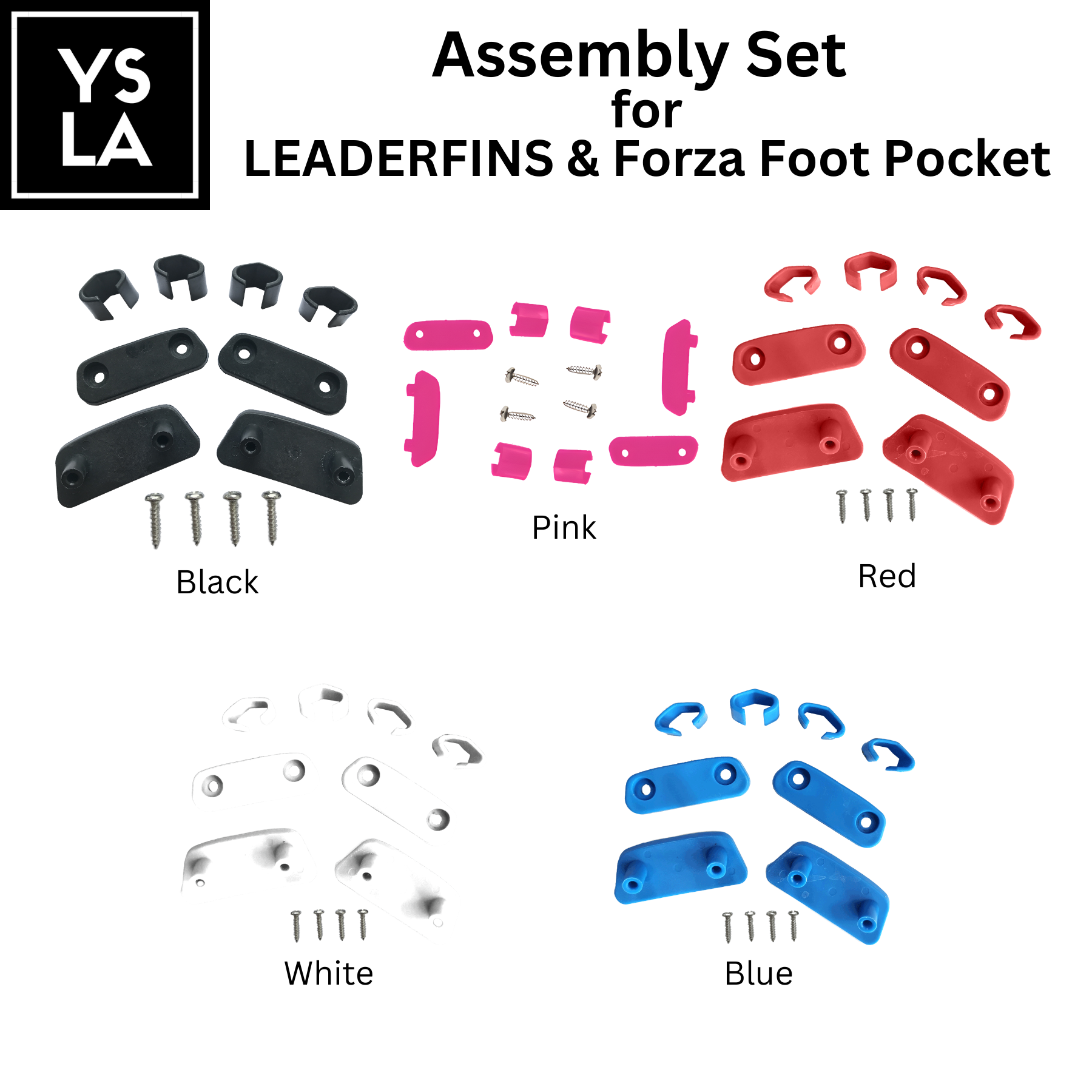 Assembly Clips Set accessories for Forza Foot Pockets Leaderfins