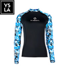 Klyma Women Upf50+ Sublimation Anti-Jellyfish Swimming Suit Rash Guard Top