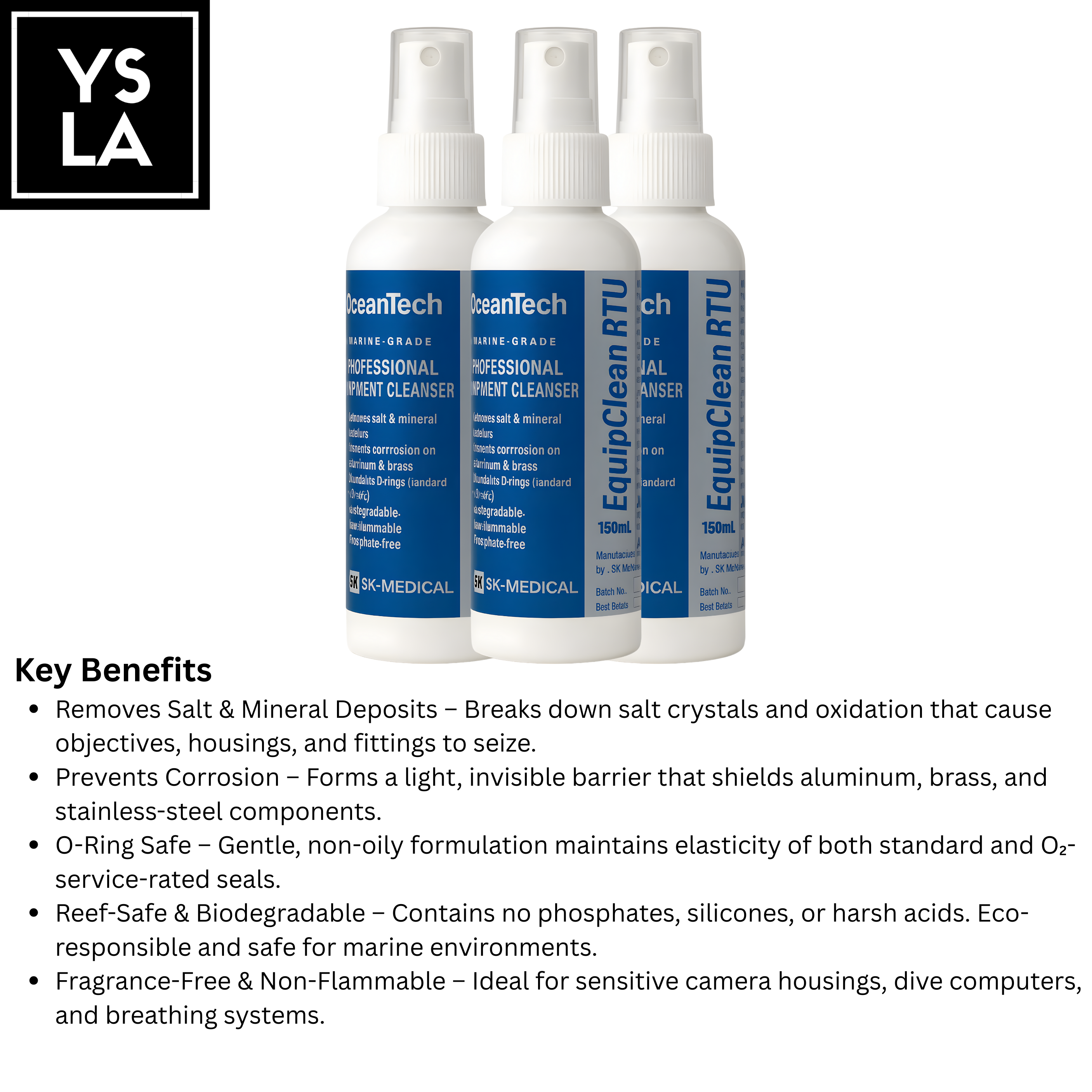 OceanTech™ EquipClean RTU – Professional Marine Equipment Cleanser (150ml Spray)