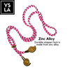 Braided Dual-Color Custom Diving Mask Strap with Gold Ocean Charms