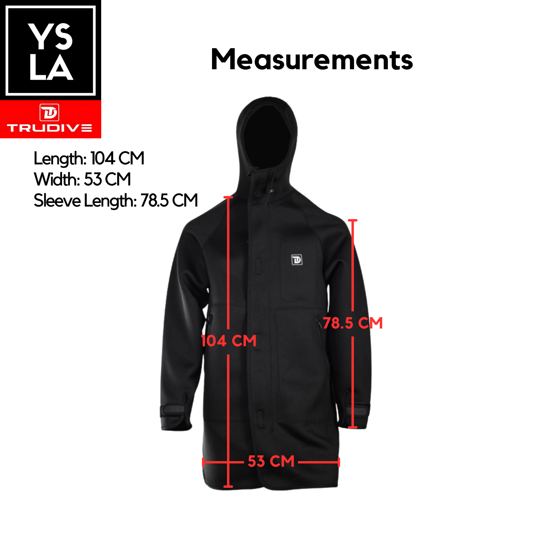 Trudive 3mm Boat Diving Jacket Unisex