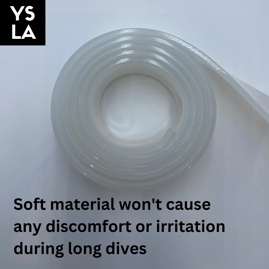 Limpid Translucent Belt for Freediving Weight Belt Soft Silicone with buckle Spearfishing Scuba