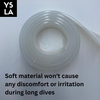 Limpid Translucent Belt for Freediving Weight Belt Soft Silicone with buckle Spearfishing Scuba