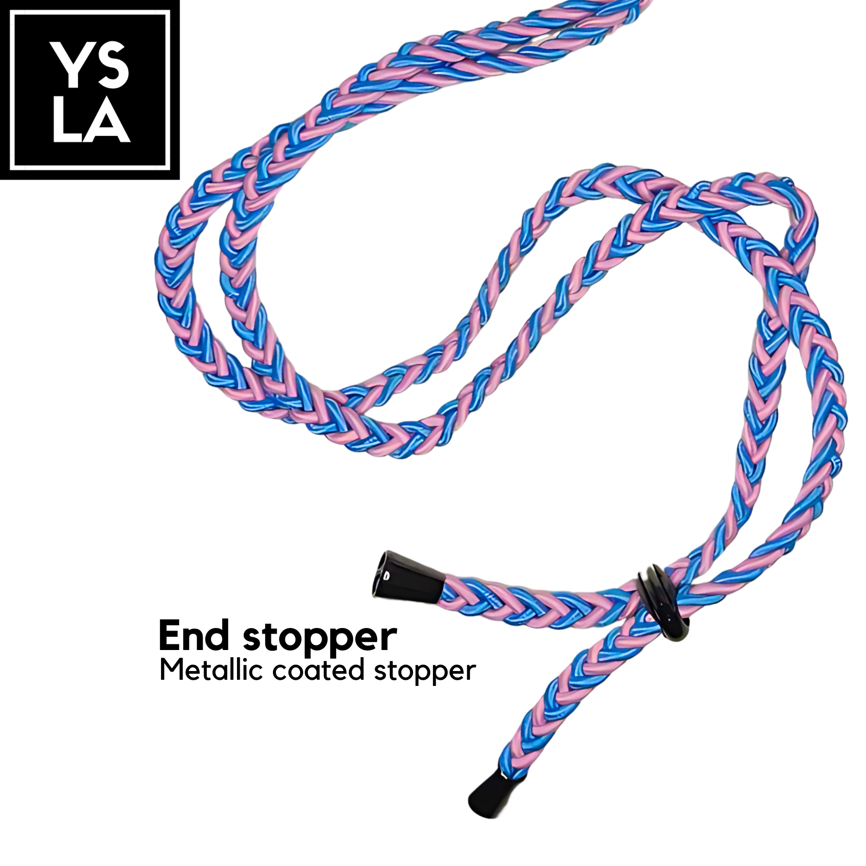 Braided Dual-Color Custom Diving Mask Strap with Basic Metallic Stopper