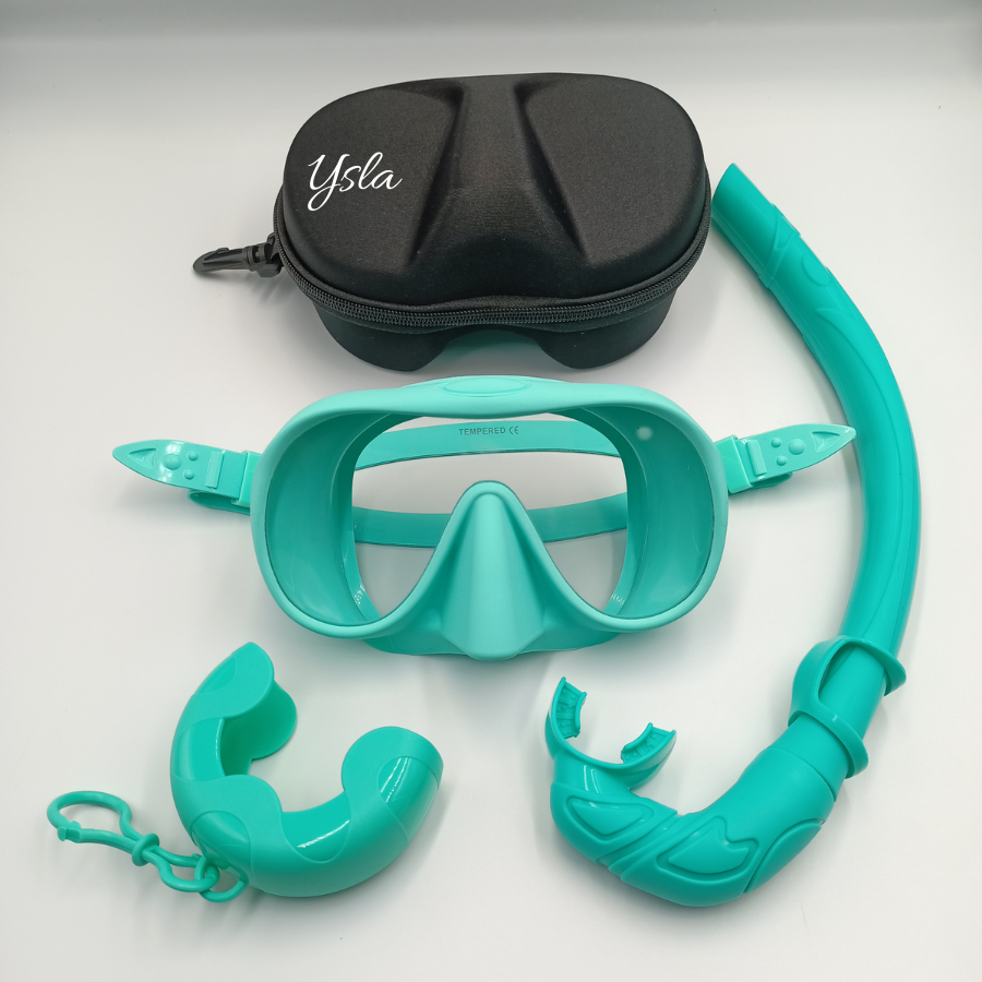 Frameless Tempered Glass Freediving Mask for Inventory Purposes