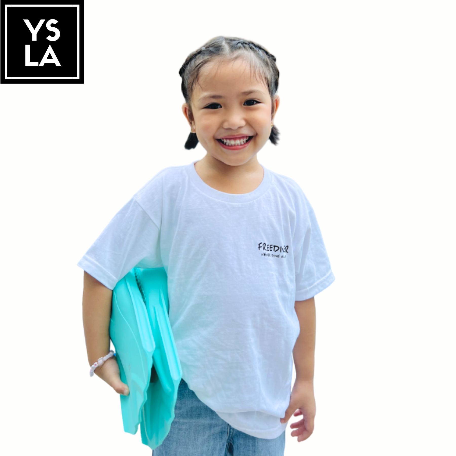 Ysla Never Dive Alone Freediver T-Shirt Kids Shirt