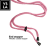 Braided Single-Color Custom Diving Mask Strap with Basic Metallic Stopper