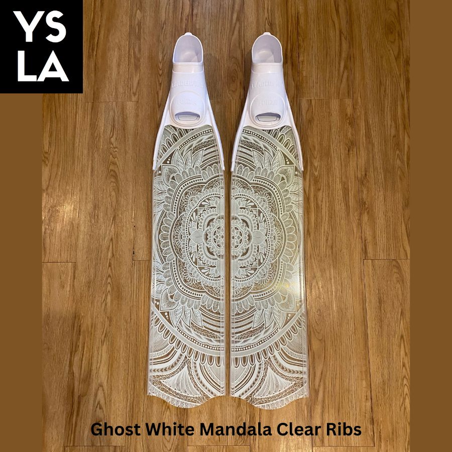 SOFT Stiffness Penetrator Mandala Freediving Long Fins with Forza Foot Pocket