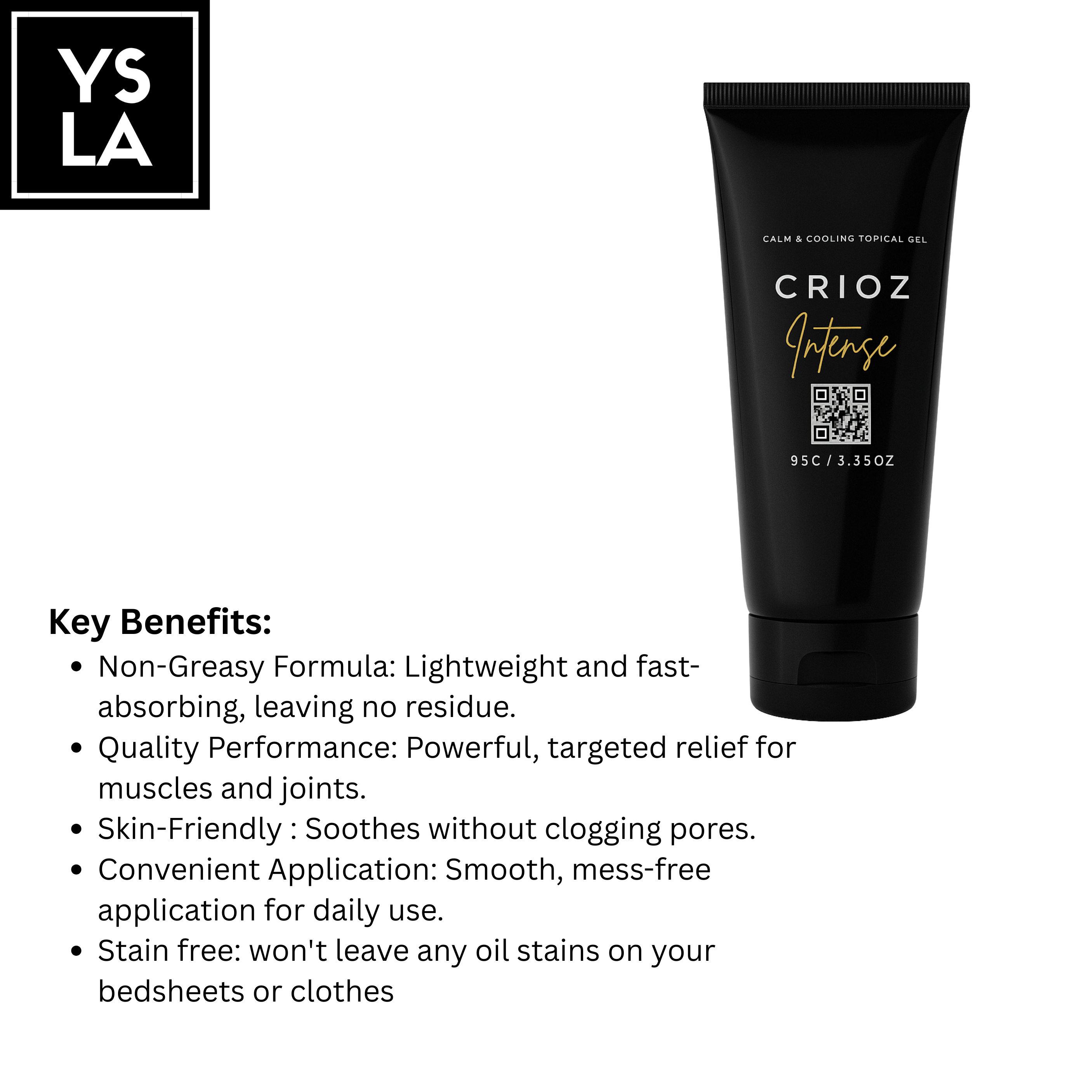 Crioz Calm and Cooling Intense Topical Gel