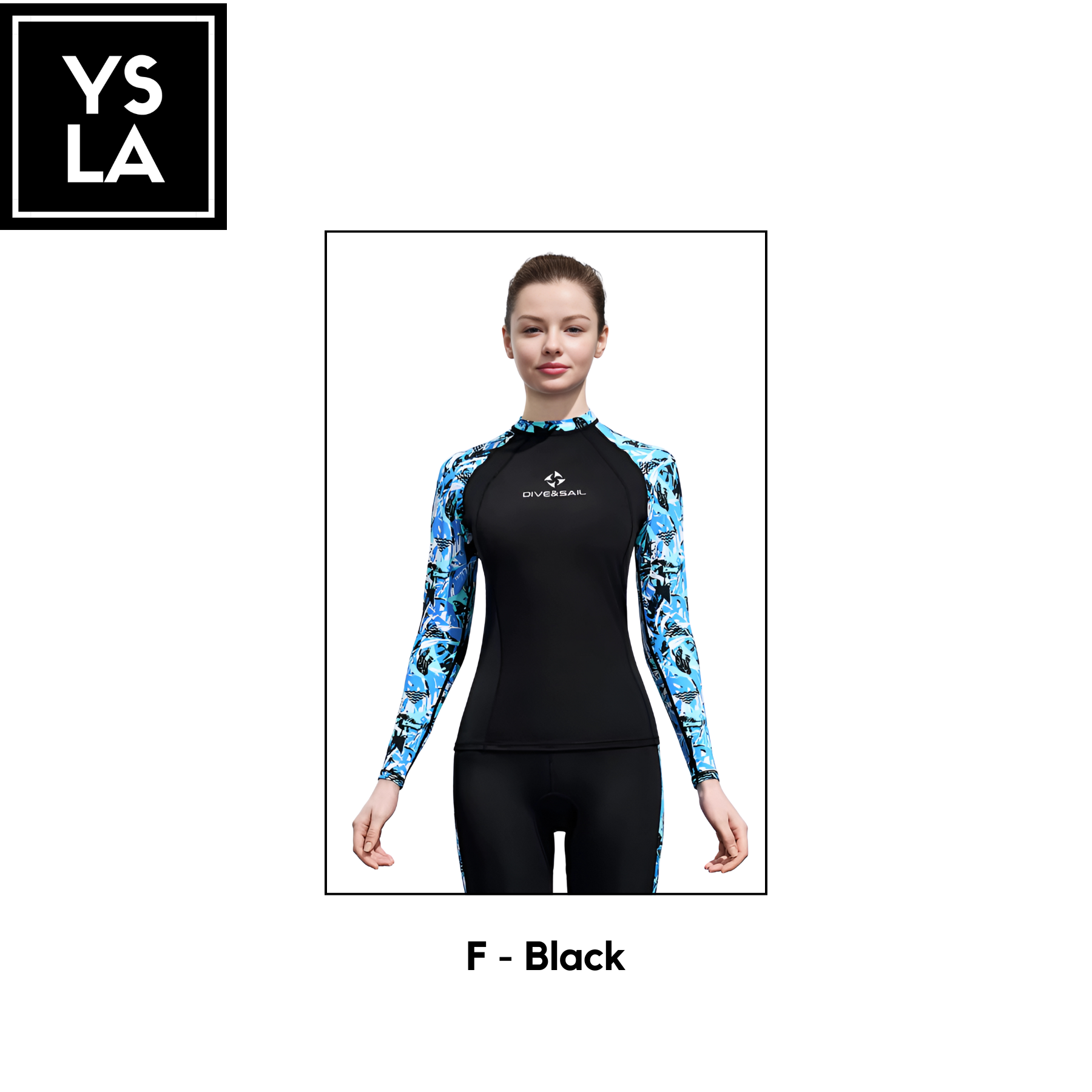 Klyma Women Upf50+ Sublimation Anti-Jellyfish Swimming Suit Rash Guard Top