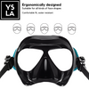 Translucent Aluminum Frame Tempered Glass Low Volume Freediving Mask with Eva Box