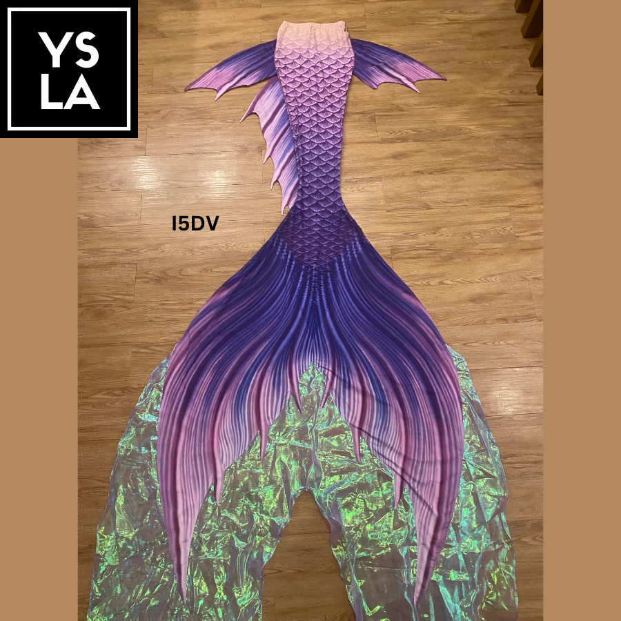 Adult Swimming Beachwear Mermaid Skin Tail with Bra Top