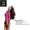 Trudive 2mm Pink Bling Shimmerwave Backless Wetsuit