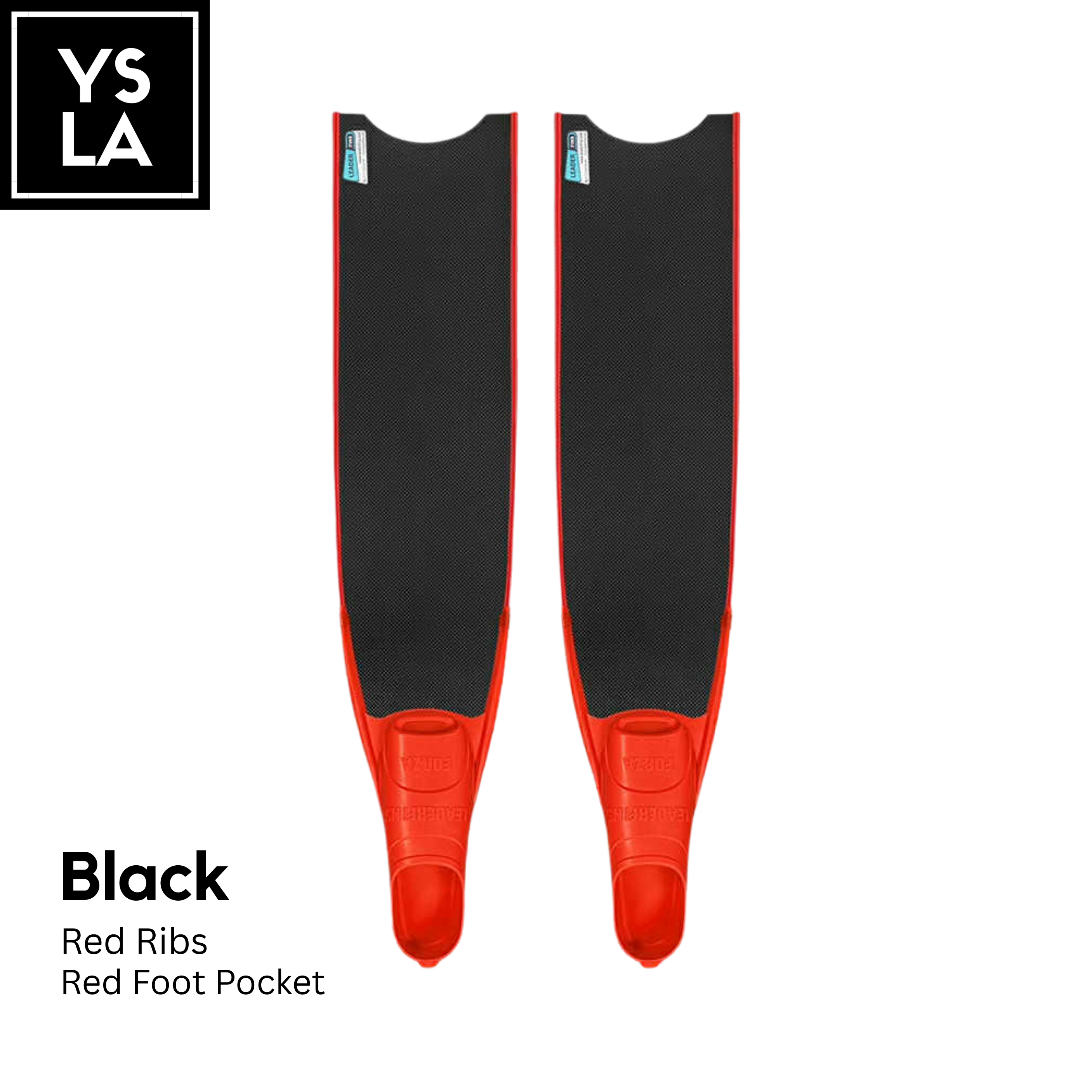 Leaderfins Pure Carbon Long Fins with Long Span Foot Pocket