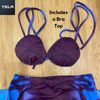Adult Swimming Beachwear Mermaid Skin Tail with Bra Top