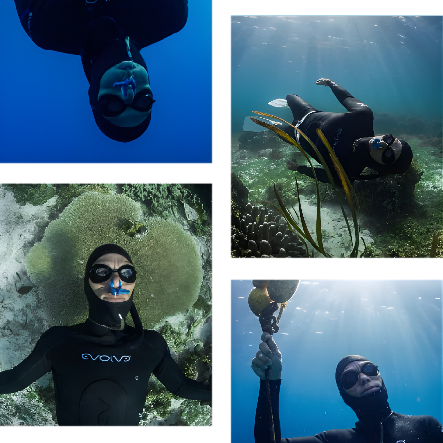 EVOLVE DEEP FREEQ® v2 Goggles second generation automatic flat pressure diving mask