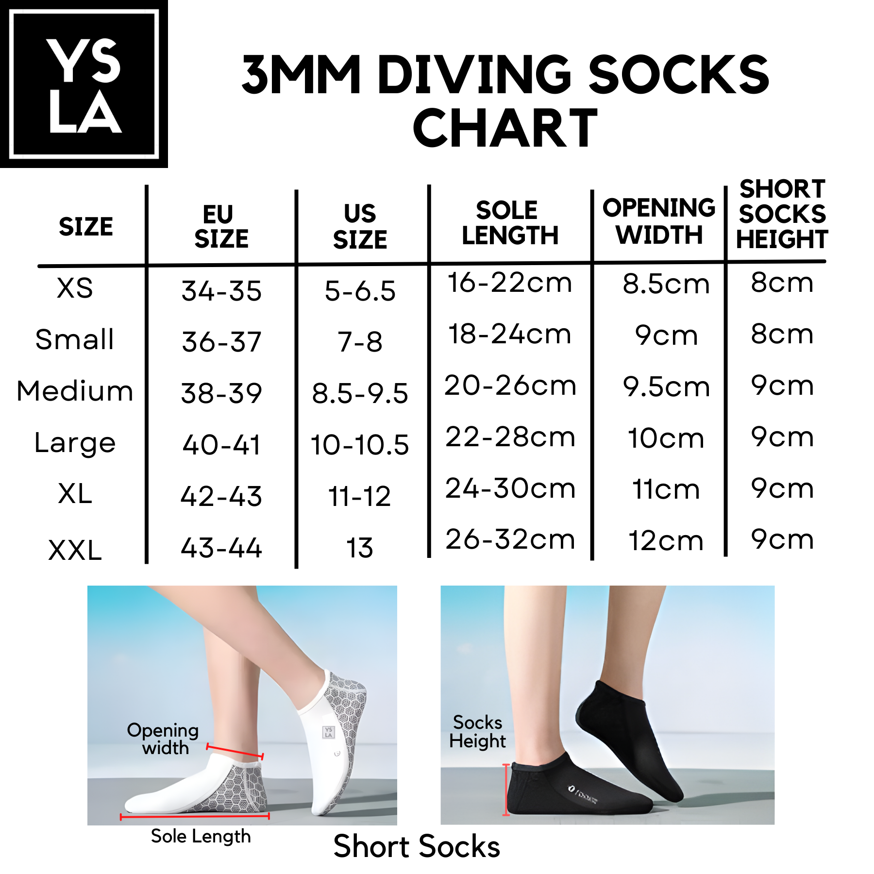 3mm Ysla Tootsies Neoprene Diving Socks Freediving Socks