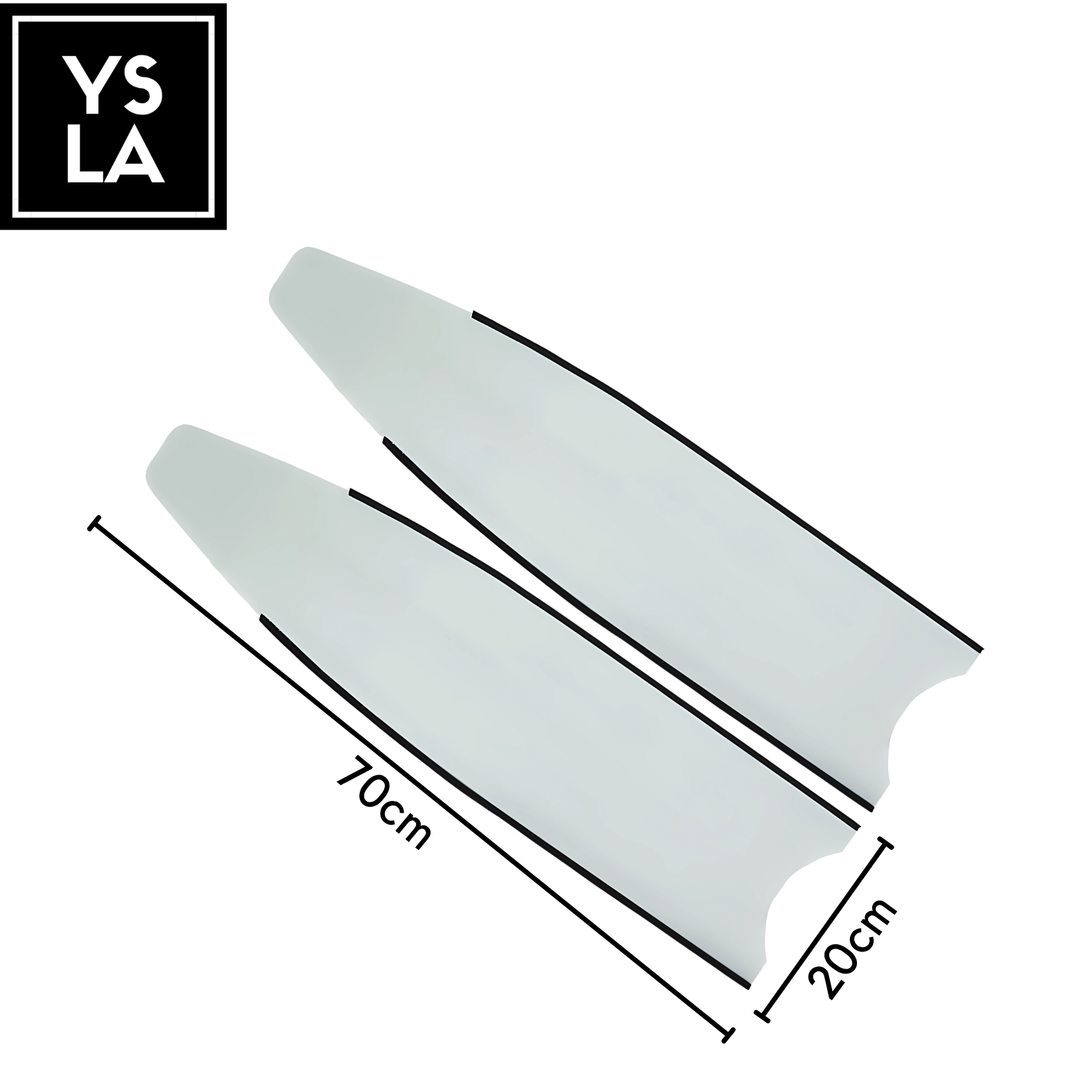 70cm Fiber Glass Long Blade only Leaderfins