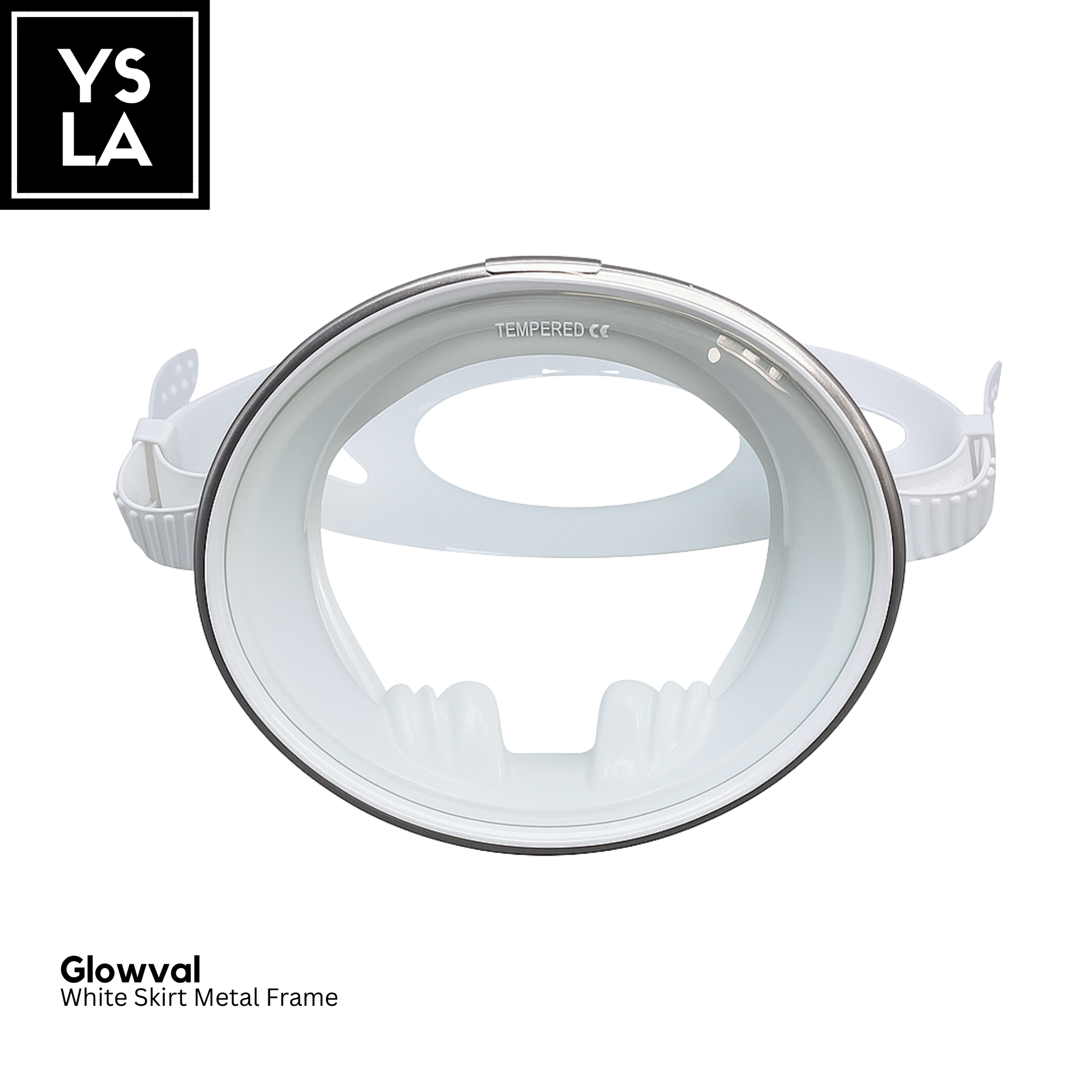 Glowval Diving Oval Mask for Freediving Medium Volume Mask only