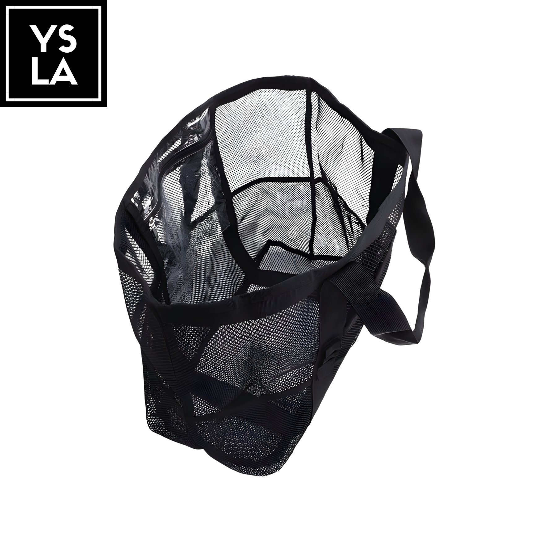 Satchel Foldable Waterproof Polyester Mesh Beach Bag with Mini Pockets