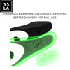 Wave Colored Long Freediving Fins Black Foot Pocket
