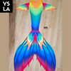 Adult Swimming Beachwear Mermaid Skin Tail with Bra Top